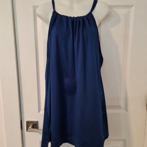 Navy Silky top - XL